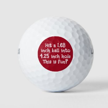 Funny Golf Balls As An Executive Gift by idesigncafe at Zazzle