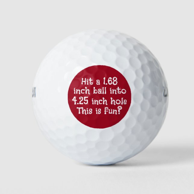Funny Golf Balls As An Executive Gift (Front)