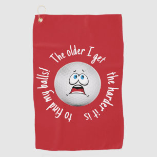 Funny Golf Balls Quote Dad Humor   The Older I Get Towel