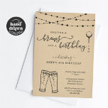 Funny Golf & Beer Birthday Party Invitation<br><div class="desc">"Golfing & Brews and a Birthday,  too." A fun adult invitation for a birthday party featuring the good stuff . . . golf and beer. Use for any age (30th,  40th,  50th,  60th,  70th,  80th,  etc.).</div>