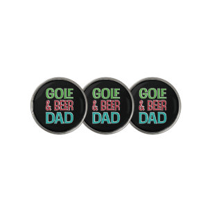 Funny Golf Beer Dad Golf Ball Marker