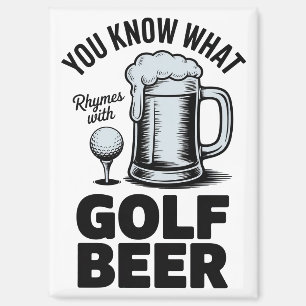 Funny Golf Beer Golfer Gift Beer Humor Golfing Magnet
