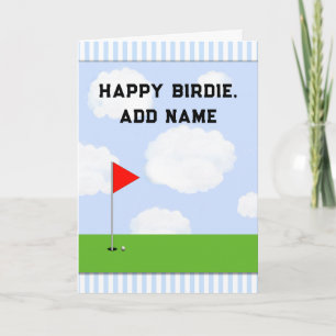 Funny Golf Birthday Card