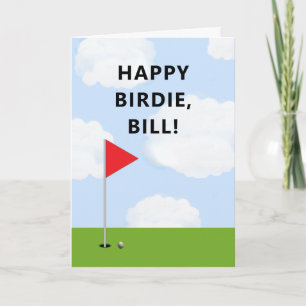 Funny Golf Birthday Card