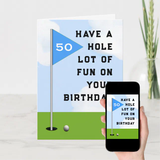 Funny Golf Birthday Card Zazzle