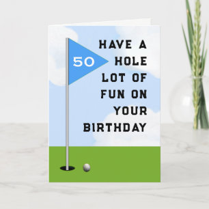 Funny Golf Birthday Card