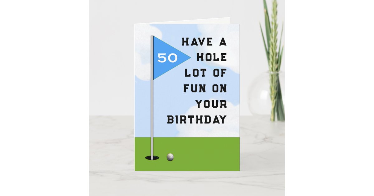 Funny Golf Birthday Card Zazzle