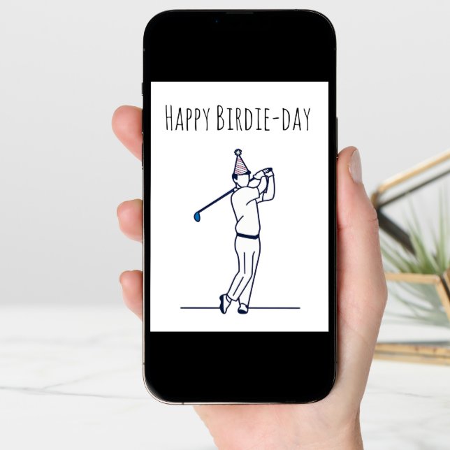 funny golf birthday cards (Front Digital)