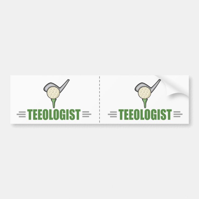 Funny Golf Bumper Sticker (Front)