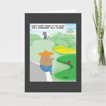 Funny Golf Card by bad_Onions at Zazzle