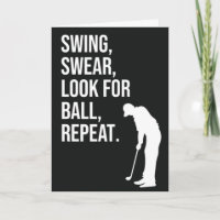 Funny Golf Cards For Friend Golfer Him