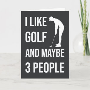 Funny Golf Cards Sports Humor For Golfer Friend