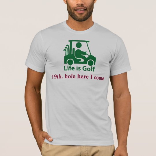 Funny Golf Cart Golfer Green Silver T-Shirt