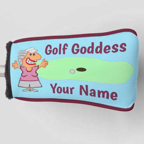Funny Golf Cartoon for Her Golf Head Cover