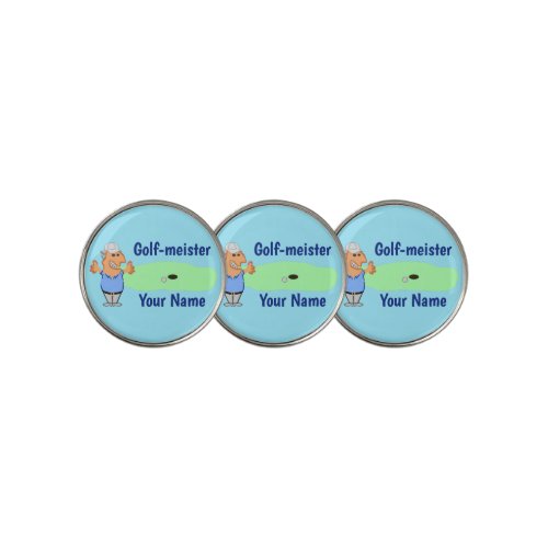 Funny Golf Cartoon for Him Golf Ball Marker