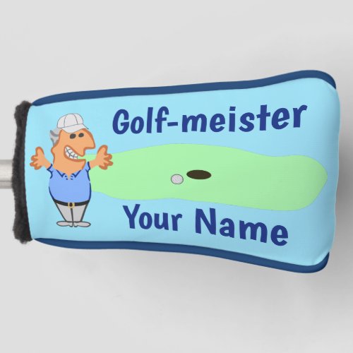 Funny Golf Cartoon for Him Golf Head Cover