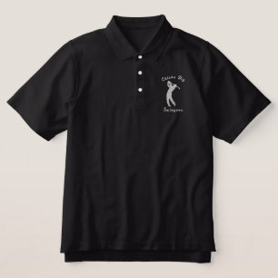 Funny Golf Chicks Dig Swingers Embroidered Polo Shirt