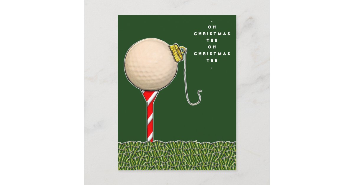 funny golf Christmas card | Zazzle.com