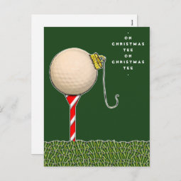 Funny Golf Christmas card | Zazzle