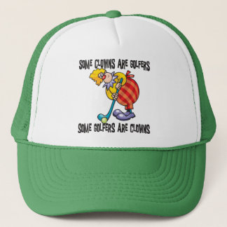 Funny Golf Clown Golfing Trucker Hat