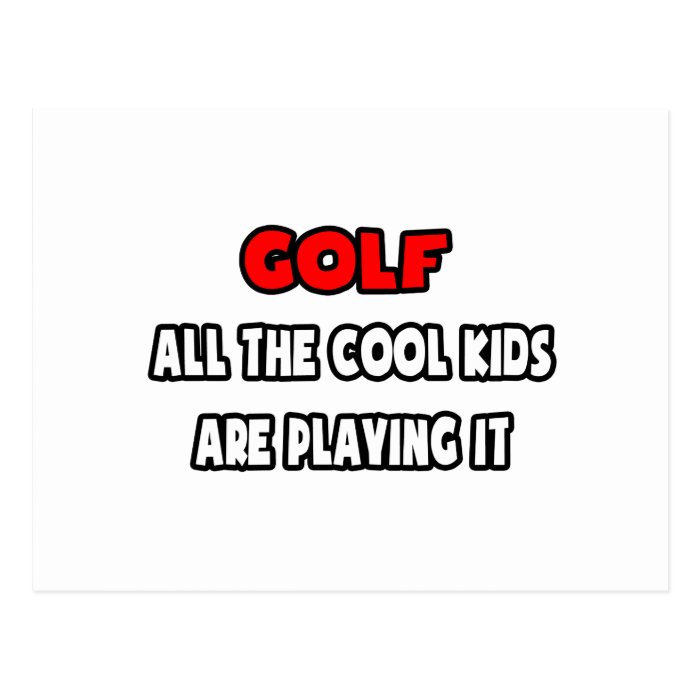Funny Golf Coach Shirts and Gifts Post Cards
