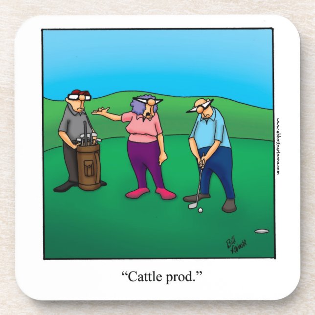 Funny Golf Coaster Gift (Front)