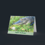 Funny Golf Custom Birthday Greeting Card<br><div class="desc">A Florida Alligator funny custom Birthday greeting card for the Florida Golfer.</div>
