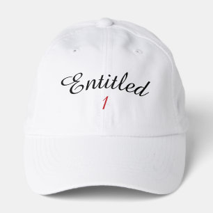 Funny Golf Dad Entitled 1 Premium Parody Logo Performance Cap