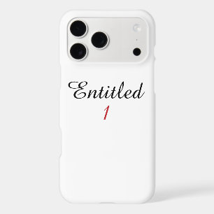 Funny Golf Dad Humor Entitled 1 Spoof Parody iPhone 17 Pro Max Case