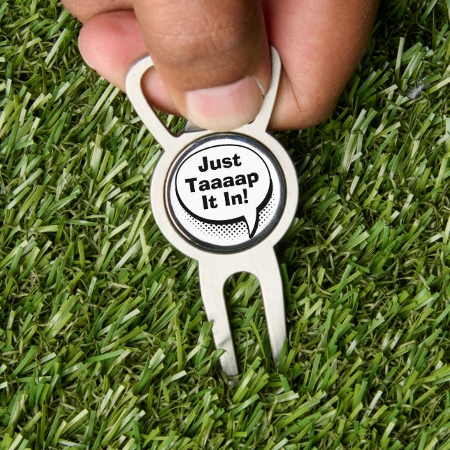 Funny Golf Dad Humor Pop Art Comic Movie Quote Divot Tool (Insitu 1)