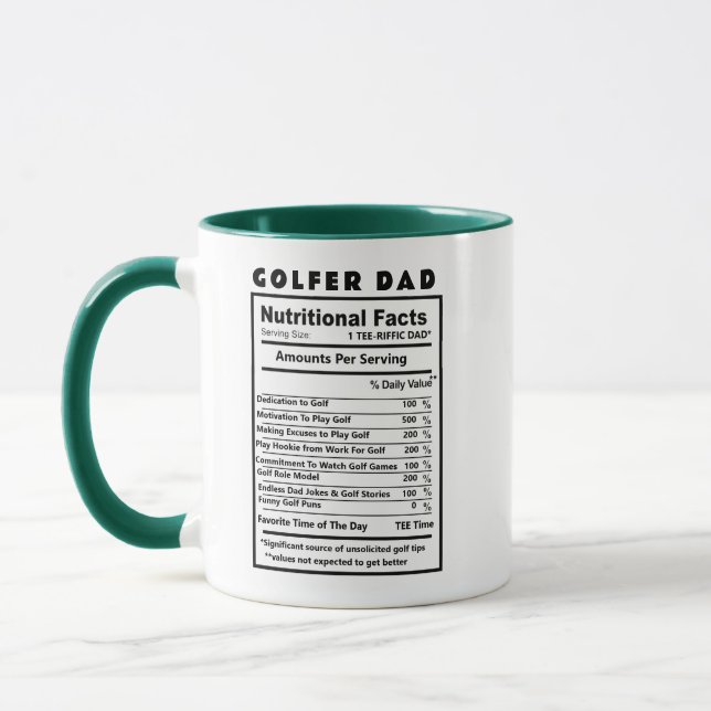 Funny Golf Dad Mug - Best Dad Pun Gift (Left)