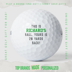 Funny Golf Dad Trash Talk Yours Is 20 Yards Back Balls