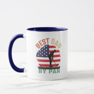 Funny Golf Dad word art  Mug