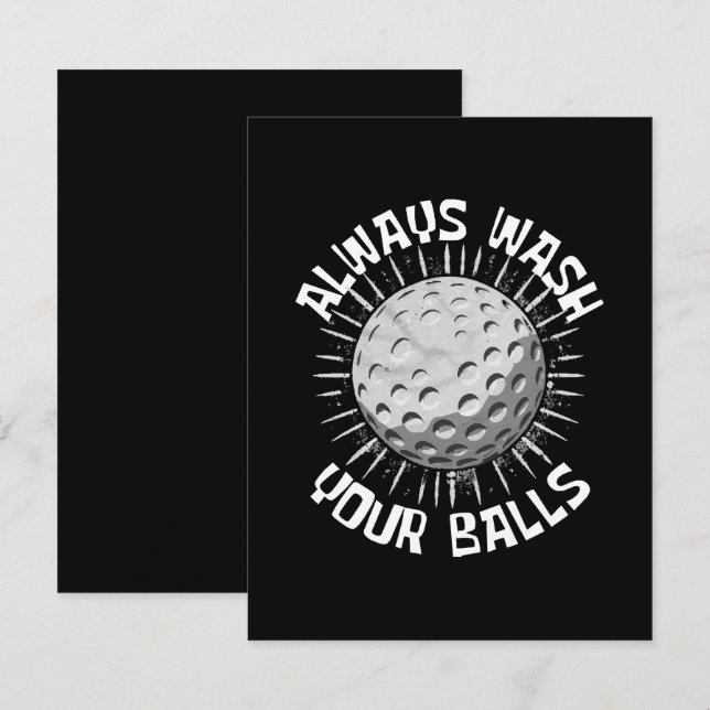 Funny-golf Enclosure Card (Front/Back)
