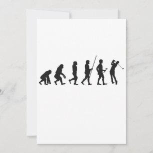 Funny Golf Evolution of Man History of Golfing Invitation