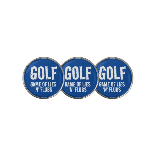 Funny Golf Game of Lies Ball Marker (3 Up)