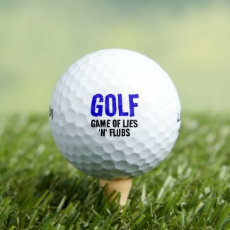 Funny Golf Game of Lies ... Golf Balls