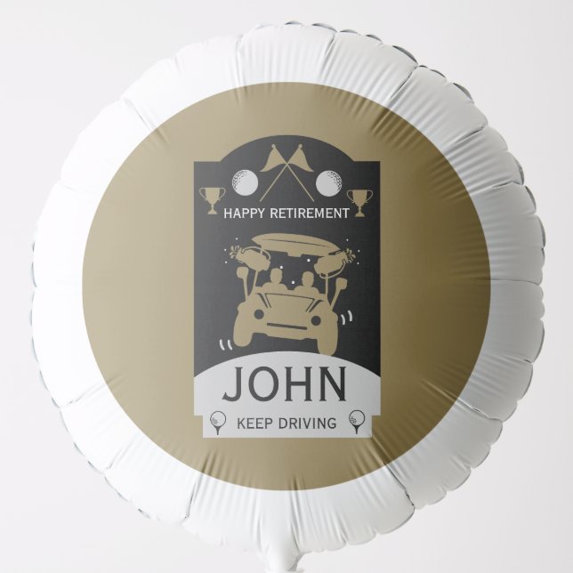 Funny Golf Gift For Beginners Balloon (Front)