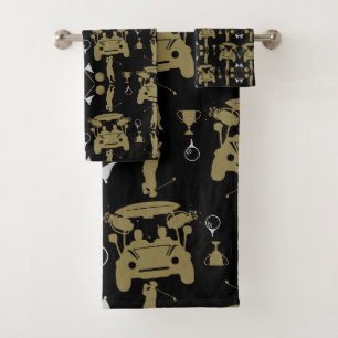 Funny Golf Gift For Beginners Bath Towel Set