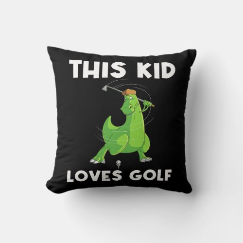 Funny Golf Gift For Kids Boys Golf Field Game Throw Pillow