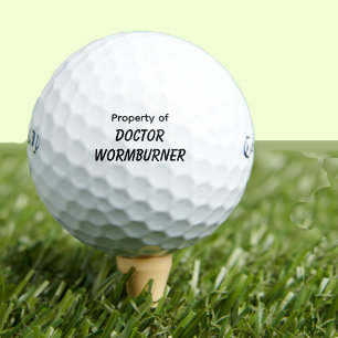 Funny Golf Gift Joke Wormburner Balls