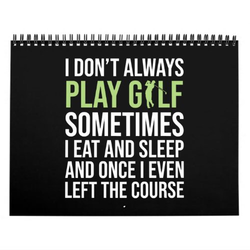 Funny Golf Gifts For Men Golfer Golfing Lovers Calendar