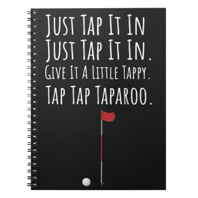 Funny Golf Gifts Golfer Humor Joke Notebook (Front)