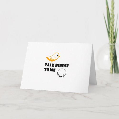 Funny Golf Gifts Talk Birdie To Me Cool Card