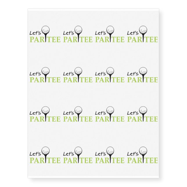 Funny Golf Gifts  Talk Birdie To Me Cool Temporary Tattoos (Front)