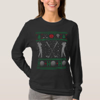 Funny Golf Golfer Golfing Ugly Christmas Xmas T-Shirt