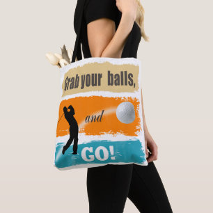 Funny Golf Grab Your Balls ID466 Tote Bag