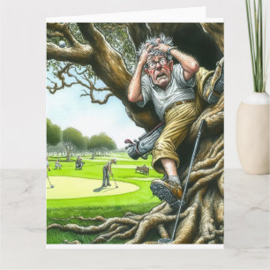 Funny Golf Greeting Card