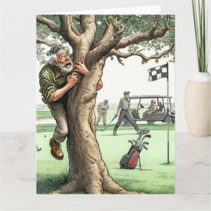 Funny Golf Greeting Card
