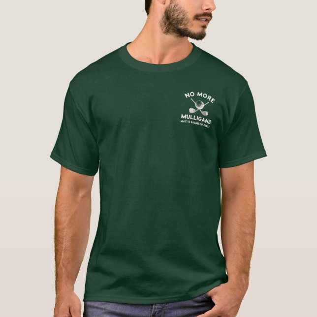 Funny Golf Groomsmen Bachelor Party Favors T-Shirt (Front)